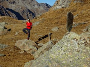 Ricerca dell'equilibrio al Lago Miserin - Foto di Gian Mario Navillod.